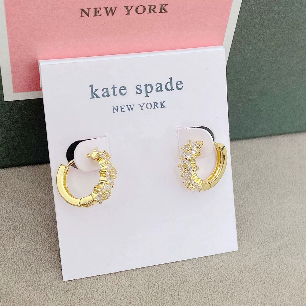 kate spade Plum Blossom Zircon Metal Earrings